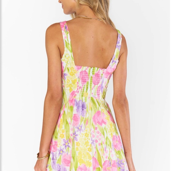 Prim Mini Dress in Blooming Tulips, Show Me Your MuMu Size: Small S - Picture 2 of 6